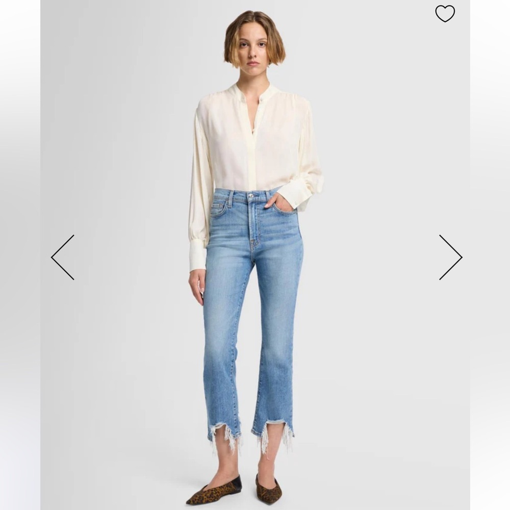 7 For All Mankind High Waist Slim Kick - Picture 3 of 6
